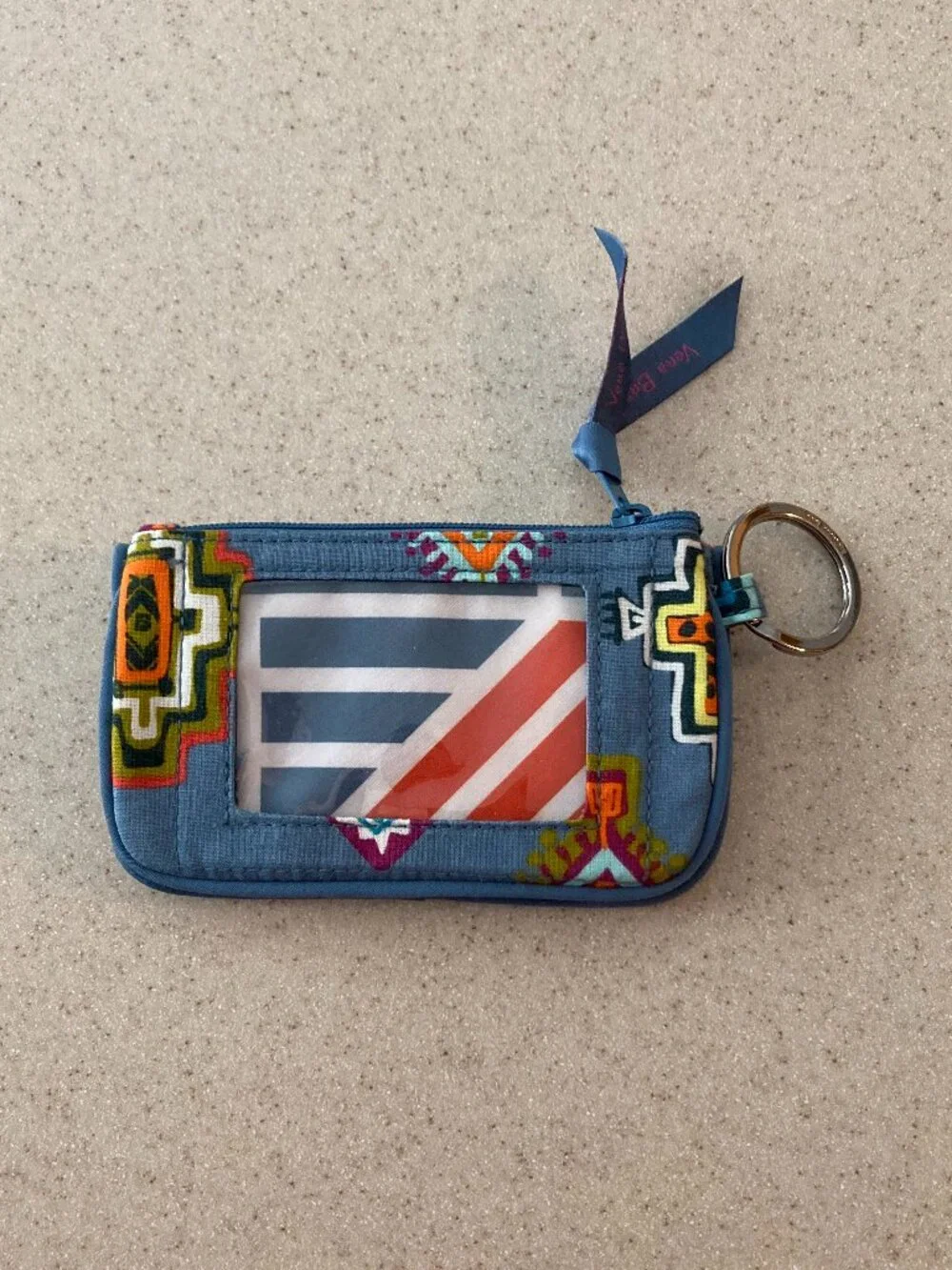 Vera Bradley Zip ID Case Coin Purse in Painted Medallions
